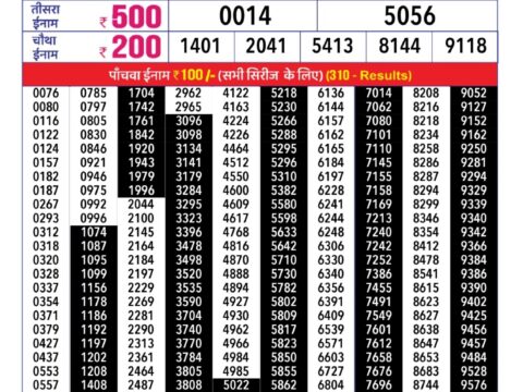 Rajshree Everest Mangal weekly lottery draw, 4 pm , 28 Nov 2023 – Balaji  Marketing Nagpur Lottery Result